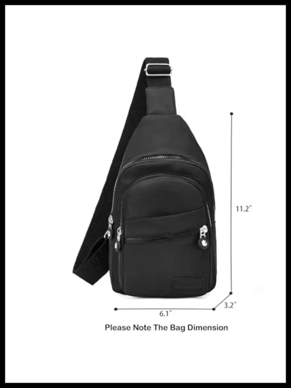 Banelu Small Sling Backpack Crossbody Bag Water Resistant Polyester